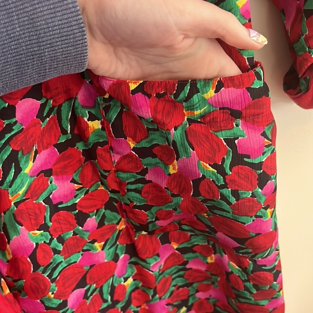 Victoria’s Secret Gold Label Bathrobe Dressing‎ Gown Tulip Floral valentines 80s - Picture 8 of 8